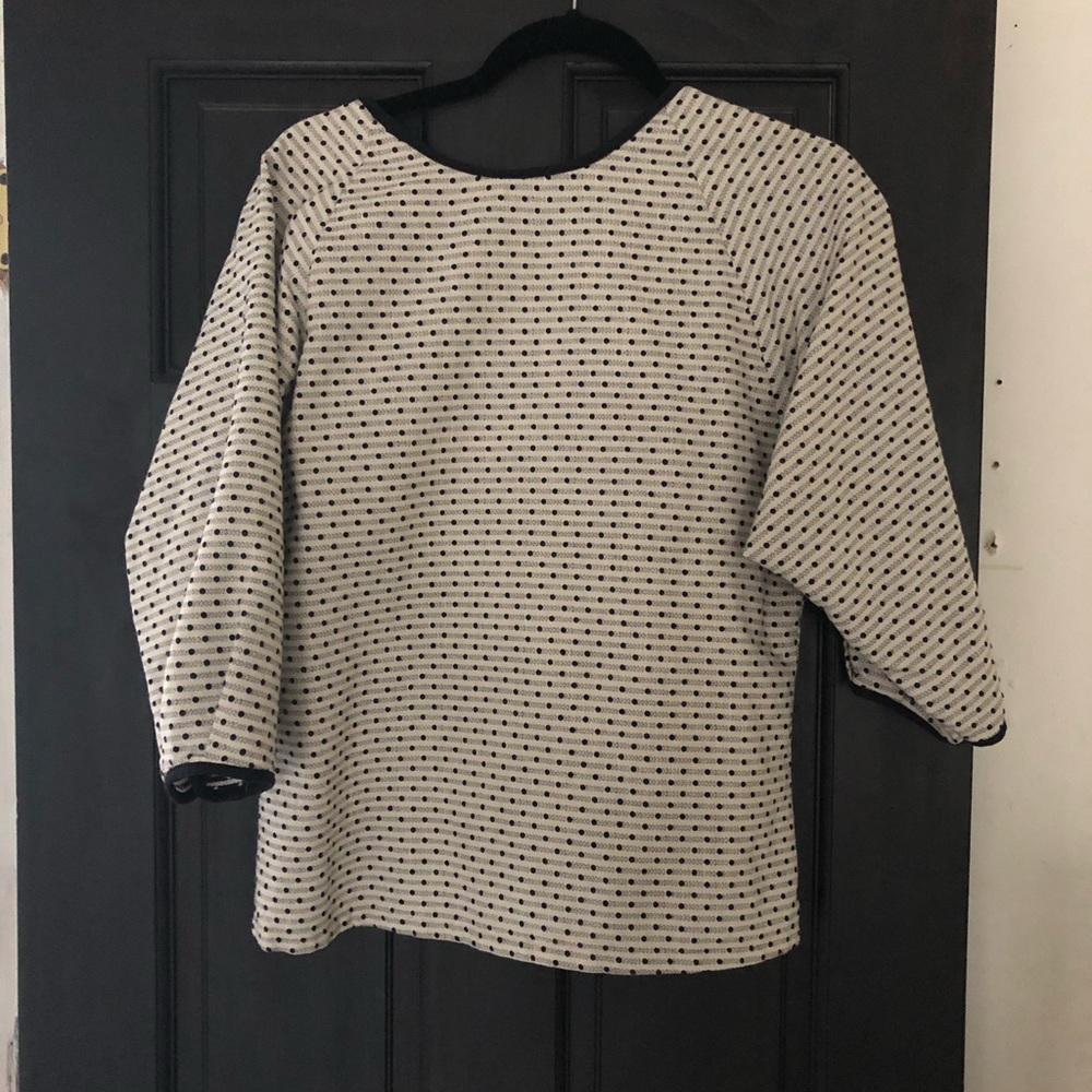 Ace and Jig black and white dot top